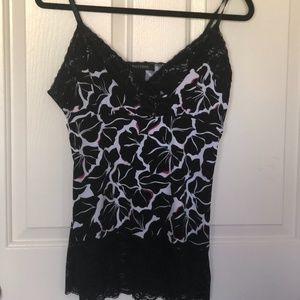 Camisole Spaghetti Strap Tank w/ Lace